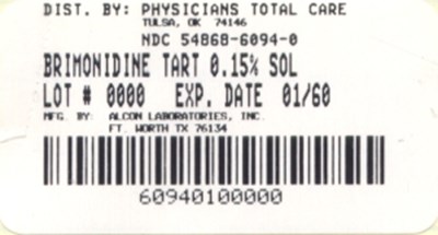 Image Of Brimonidine Tartrate Package Label (Brimonidine Tartrate Package Label)